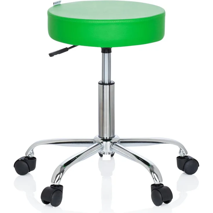 hjh OFFICE Arbeitsstuhl Arbeitshocker OPERATOR II Kunstleder Grün