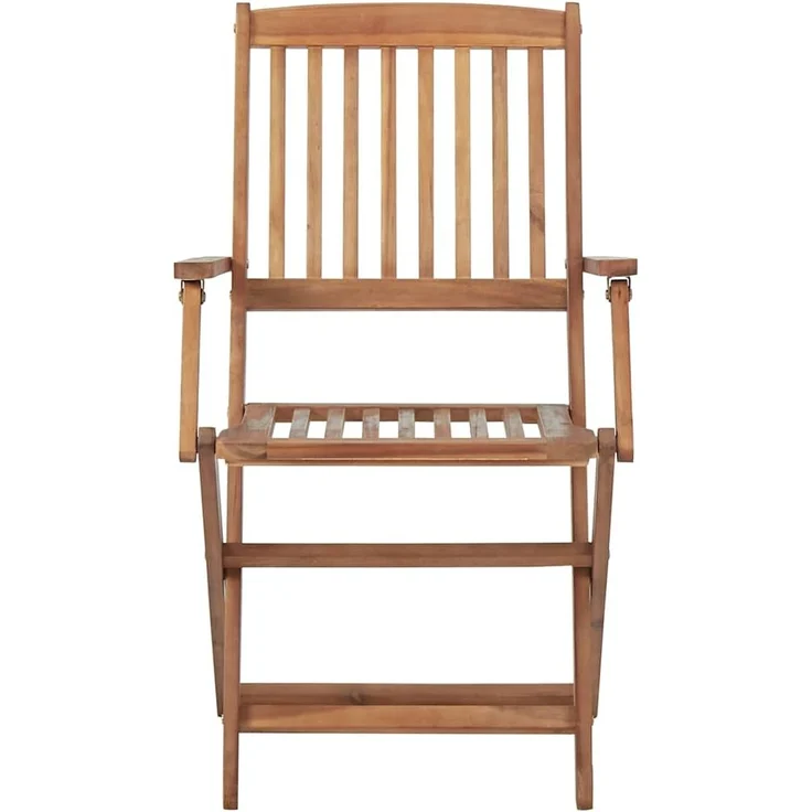 vidaXL Klappbare Gartenstühle 6 Stk. mit Kissen Massivholz Akazie 3074951 – Bild 3