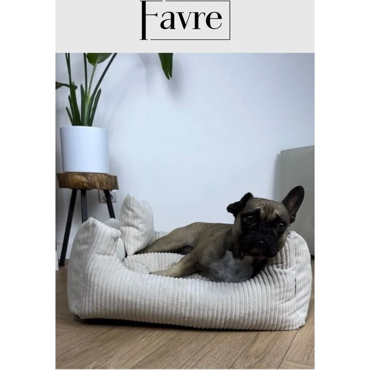 FAVRE Tierbett Soft Stripe Hundebett, Katzenbett, Farb- und Größenwahl, 100&% Polyester – Bild 3