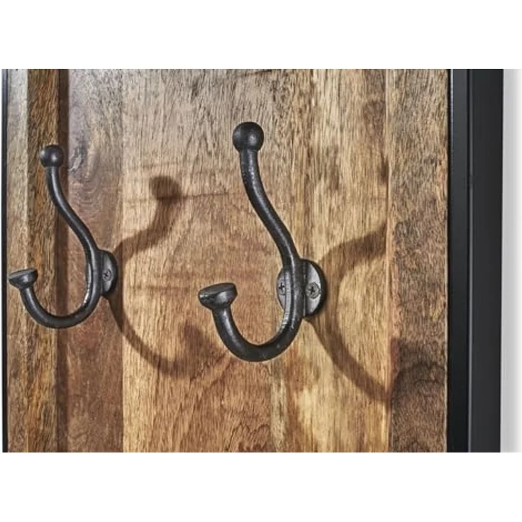 Kobolo Garderobenständer Garderobe Wandgarderobe - COAT - aus Mangoholz – Bild 4
