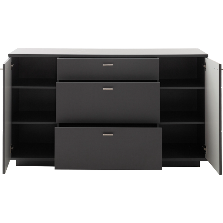 Wohn Schick MAGON Sideboard,Front/Korpus: Royal grau,2 Türen, 3 Schubkästen - H 94 cm x T 44 cm x B 160 cm – Bild 3