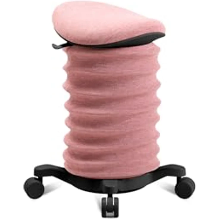 TOPSTAR Sitness 4D mit Rollen AGR-Zertifiziert Dynamischer Sitzhocker schwarz - Rose, ergonomischer Bürohocker - höhenverstellbar - stärkt den Rücken - entlastet die Bandscheiben – Bild 2