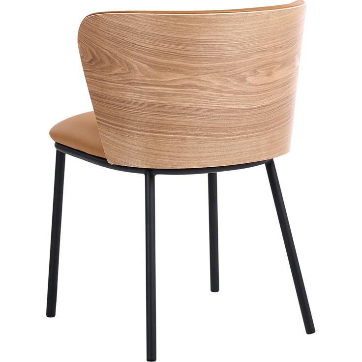 Esszimmerstuhl 2er Set HOSKIN Kunstleder Braun – Bild 6