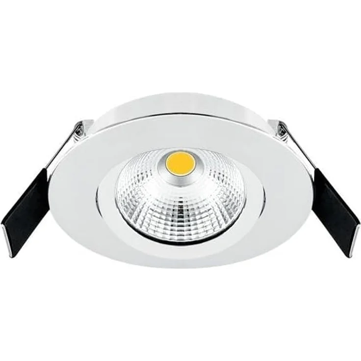 EVN LED Deckeneinbauleuchte Rund schwenkbar, 6W, 683lm, 3000K, weiß (ESW44N60102) – Bild 1