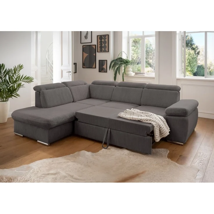 Benformato Sofa Vasto: Elegantes Design mit Schlaffunktion, Bettkasten und verstellbaren Kopflehnen in 4 Farboptionen - Jetzt bei Myhomelando entdecken – Bild 2