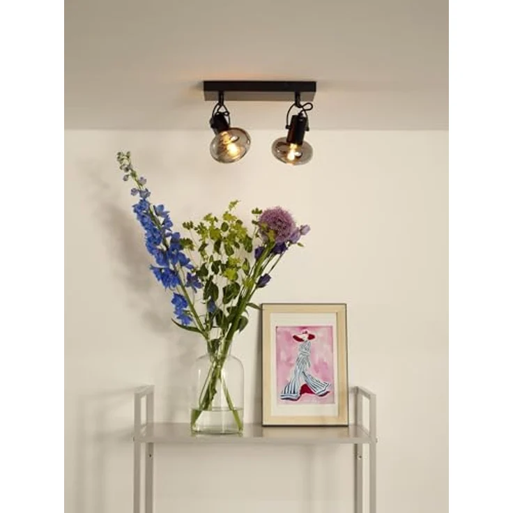 LUCIDE MADEE Deckenstrahler, dreh- und kippbar, 2xE14, Schwarz, für LED-Lichtquellen geeignet – Bild 5