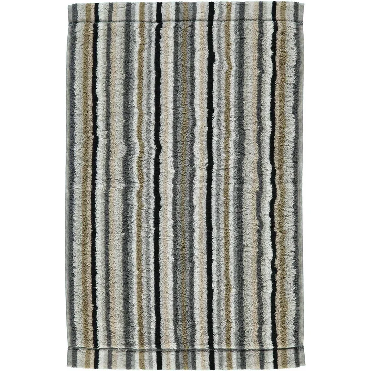 CAWÖ Gästetuch - C Life Style Stripes, Walkfrottier Beige 30x50cm – Bild 2