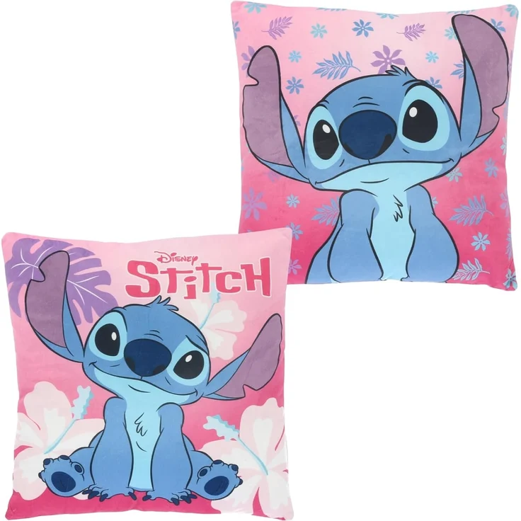 Lilo & Stitch Kissen Dekokissen Sofakissen – Gemütlichkeit und Style vereint, 38 x 38 cm Pink – Bild 1