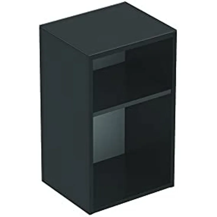 GEBERIT SMYLE SQUARE Badregal 36 cm breit, Anthrazit, 2 Fächer