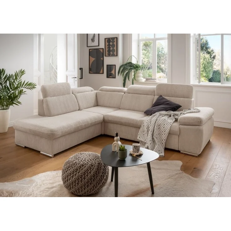 Benformato Sofa Vasto: Elegantes Design mit Schlaffunktion, Bettkasten und verstellbaren Kopflehnen in 4 Farboptionen - Jetzt bei Myhomelando entdecken – Bild 1