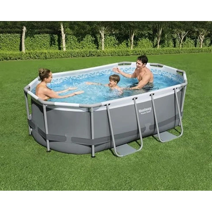 Bestway Power Steel Oberirdischer Pool Oval 305x200x84 cm 92857 – Bild 2