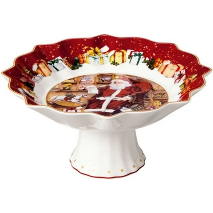 Villeroy & Boch Toy's Fantasy Schale auf Fuß ø 25 cm "Santa liest Wunschzettel" – Bild 4