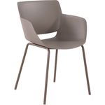 CLP Stuhl Alpena wetterfest mit Rückenlehne,taupe