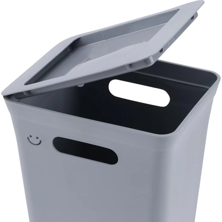plast team Deckel AVEDORE für 10 Liter Mülleimer schwarz Maße: (B)246 x (T)192 x (H)21 mm Material: Recycled - 1 Stück (28250800) – Bild 3
