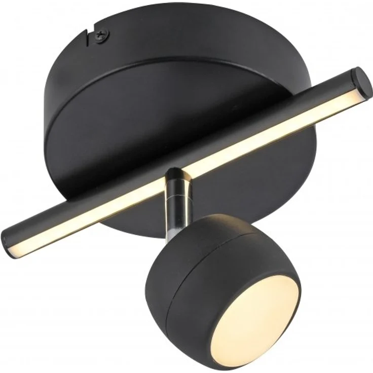 JUST LIGHT 11400-18 JARIK Deckenleuchte 1-flammig schwarz 3000K – Bild 6