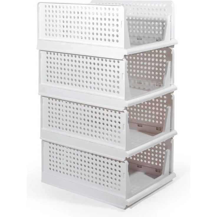 Zedelmaier Organizer Schrank-Organizer Kleiderschrank Schublade faltbare Aufbewahrungsbox (Set, 4 St) – Bild 1