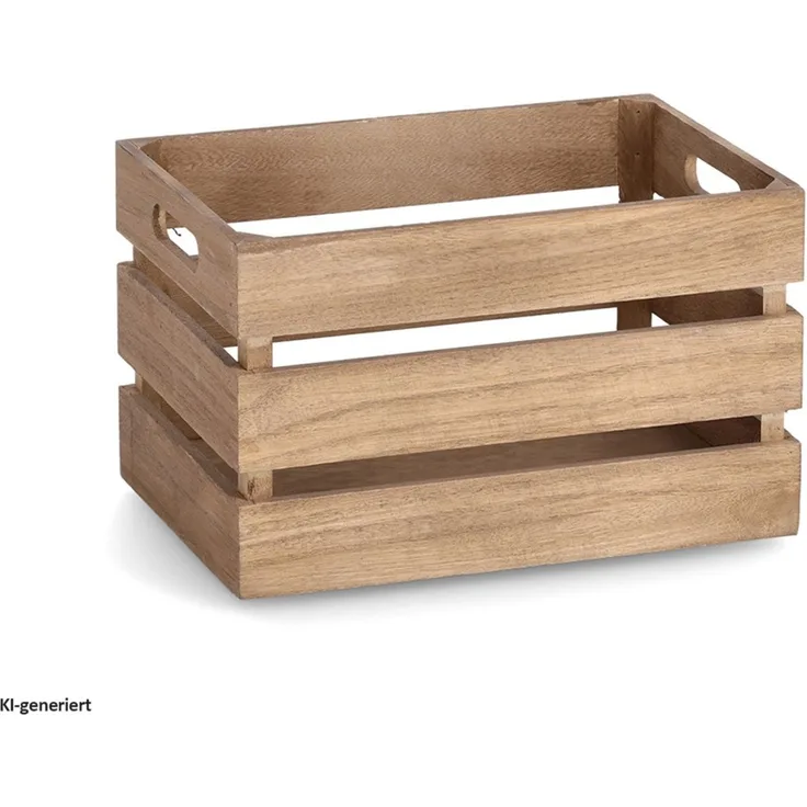 Zeller 15165 Aufbewahrungs-Kiste Vintage, Holz Kiste, Holz, Natur, ca. 31 x 21 x 19 cm