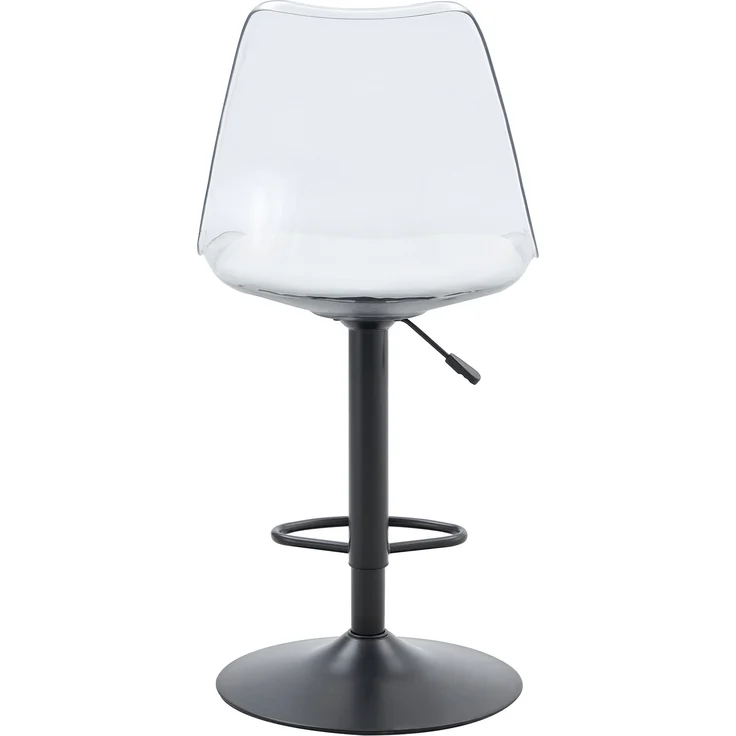 Barhocker H 120 x T 45.7 x B 53.3 cm transparent, höhenverstellbar, 360° drehbar, Metall/Kunststoff, 2 Stück – Bild 8