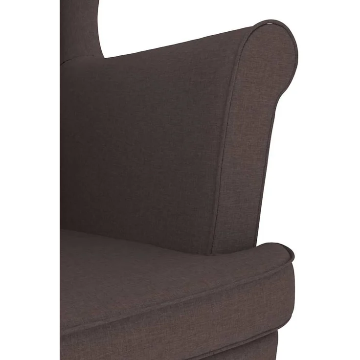 vidaXL Sessel mit Fußhocker Dunkelbraun Stoff 3307993 – Bild 9