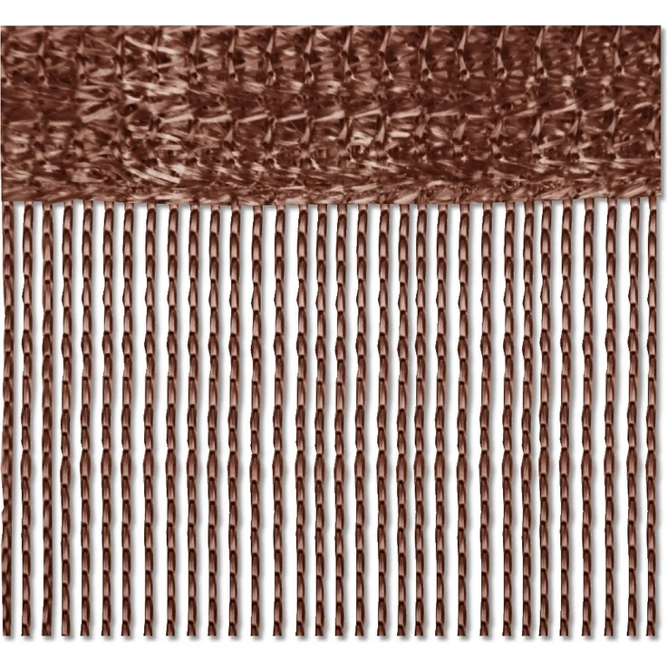 Fadenvorhang 90x240 Fadengardine Insektenschutz Raumteiler Auswahl: braun - hot chocolate – Bild 1