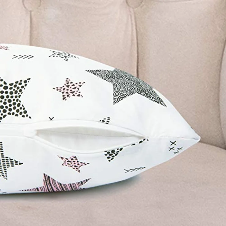 Amilian Dekokissen 4er Set - Dekokissen mit Füllung - 50x50 cm - Deko Kissen – Bild 3