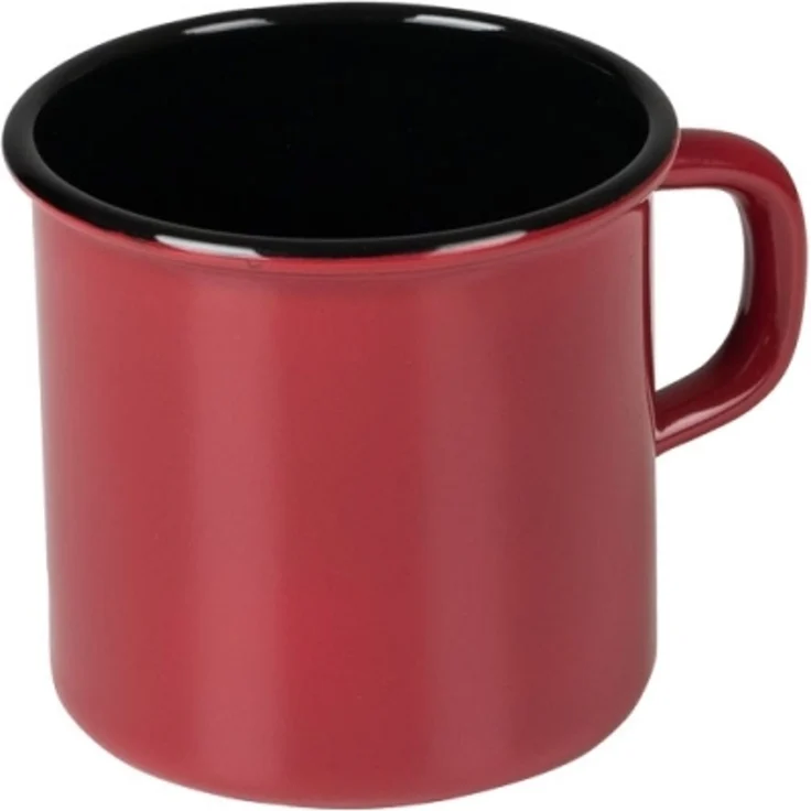 Riess Topf Becher mit Bördel Classic Color Rot Ø8cm 3/8 Liter