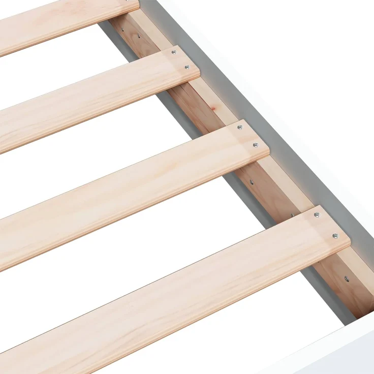 vidaXL Bodenbettgestell Weiß 80 x 200 cm Holzwerkstoff 8009075 – Bild 6