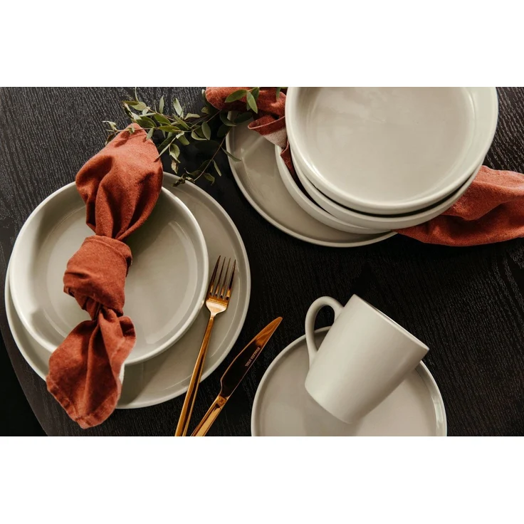 LeGer Home by Lena Gercke Kombiservice Geschirr-Set, Service Liliane (16-tlg), 4 Personen, Steinzeug, skandinavische, minimalistische Formensprache, 16 Teile – Bild 2