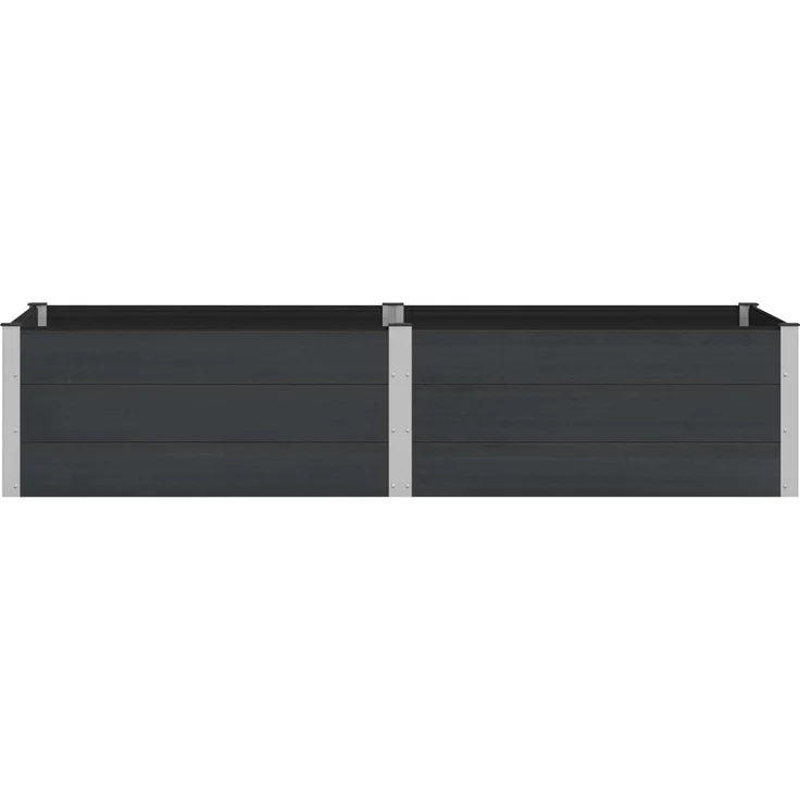 vidaXL Hochbeet Schwarz 250 x 100 x 54 cm 42038990 – Bild 2