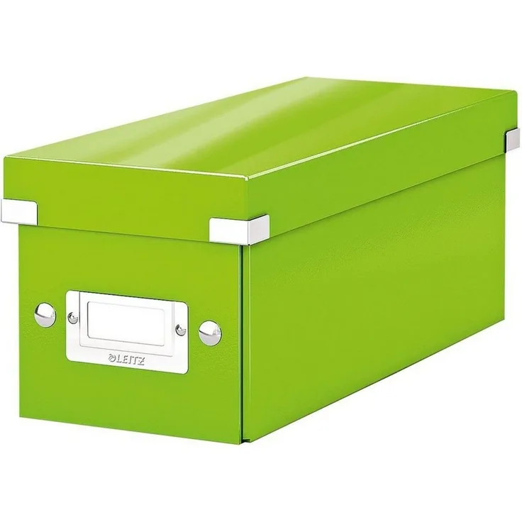Leitz Ablagebox Click & Store Wow CD Graukarton grün