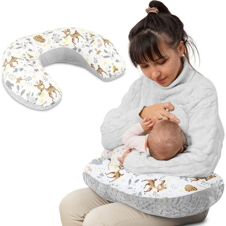Totsy Baby Stillkissen klein Mond Minky Nursing Stillhörnchen Kissen Nursing Pillow – Bild 5