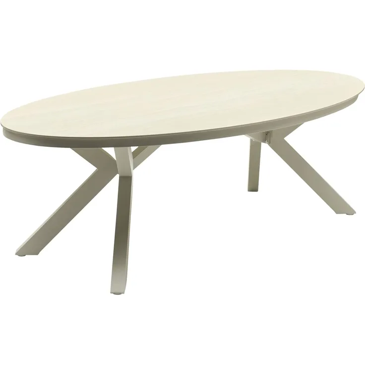 Gartentisch Malte Esstisch Terrassentisch 220 x 120 x 69 cm Aluminium/sintered stone Taupe