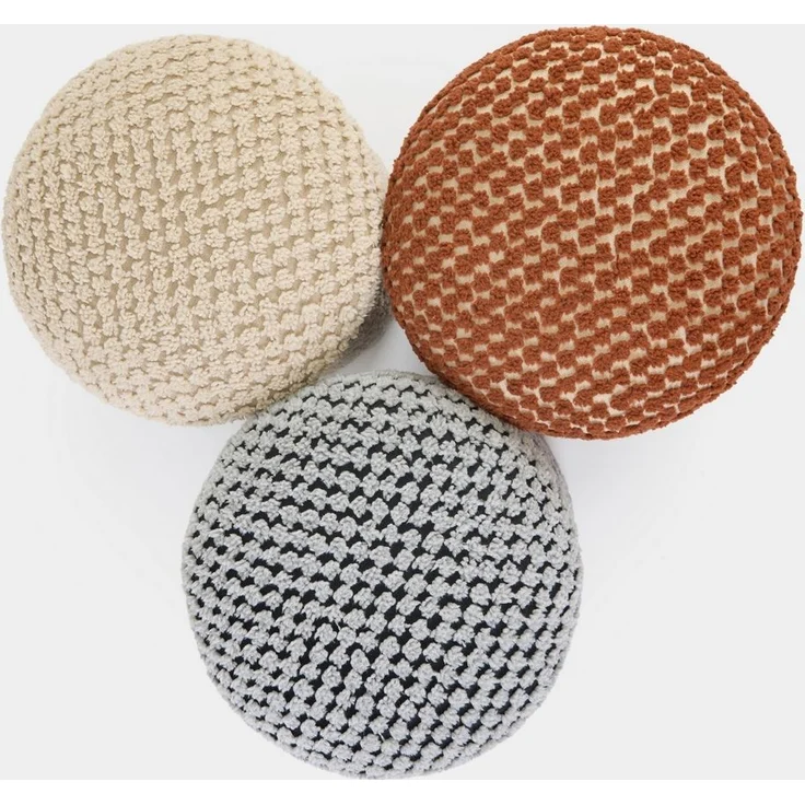 Skye Decor 'Alpaka - Beige' Pouf, Beige, 33 x 43 x 33 cm – Bild 6