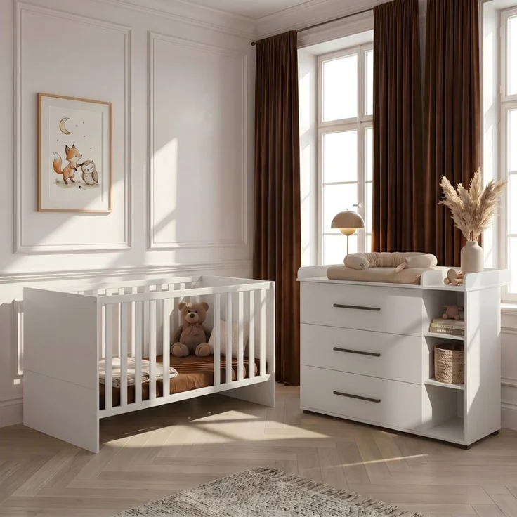 arthur berndt Babybett Premium Essentials, Made in Germany, Massivholz, inkl. Lattenrost – Bild 4