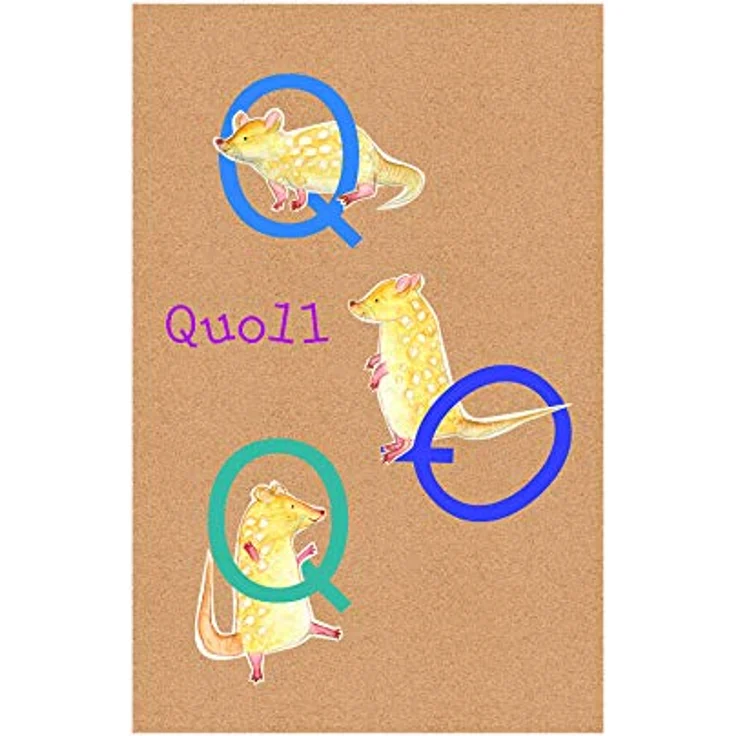 Komar ABC Animal Q Wandbild | Poster 50 x 70 cm, Kinderzimmer Dekoration, fotorealistisch, PVC-frei, Made in Germany – Bild 1