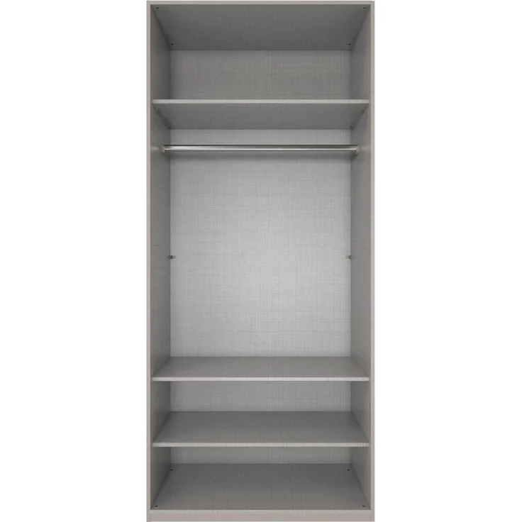 Wimex Kleiderschrank Mugano,in 5 Breiten,2 Höhen,2 Tiefen, viele Farben, Made in Germany (in Basic oder Premium Ausstattung) mit langen Griffen aus Metall, mit oder ohne Spiegel – Bild 2