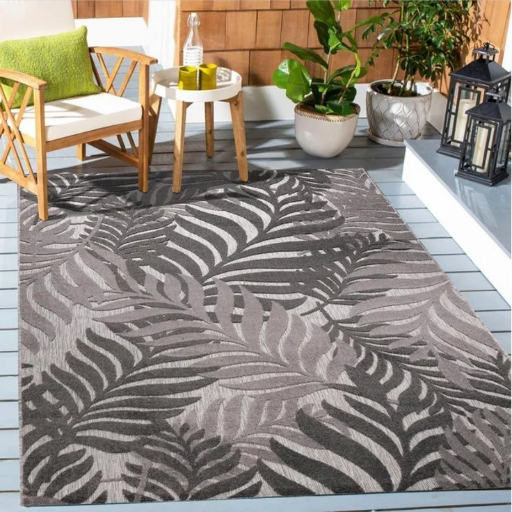 Sanat Teppich Floral Outdoor, rechteckig, Höhe: 6 mm, In- und Outdoor geeignet, florales Design, Balkon, Terasse – Bild 4