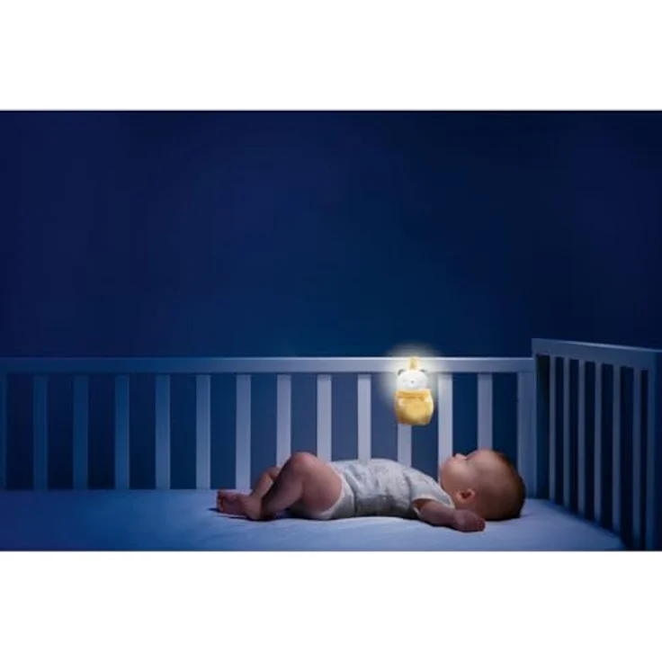 Chicco Day & Night, Nachtlicht mit Rassel 2 in 1 Little Bear, entwickelt sensorische Fähigkeiten, kinderfreundliches Design – Bild 4