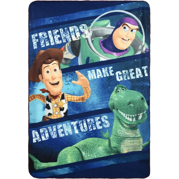 fleece-Decke Toy Story junior 100x150 cm grün/blau