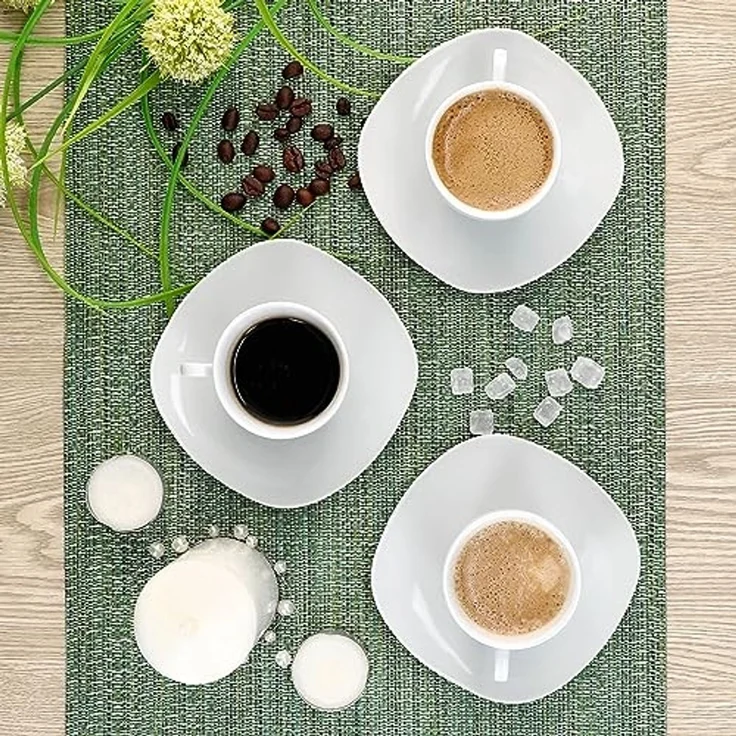 MamboCat Tasse 6er Set Lotta Espressotassen 80ml + Untertassen 6 Personen, Porzellan – Bild 5