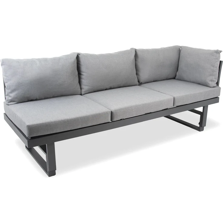 Piazza Gartenlounge Set, Aluminium, grau, für 6 Personen – Bild 7