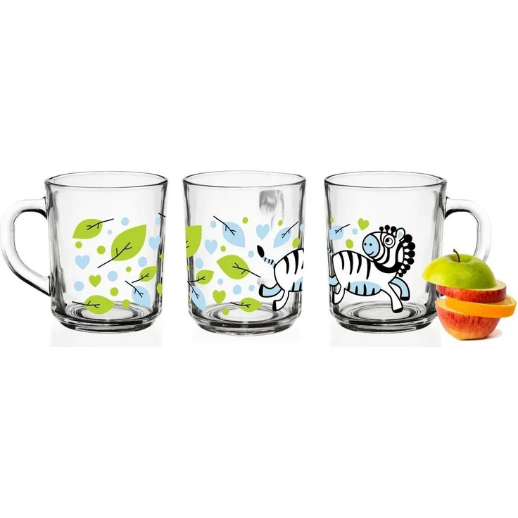 Sendez 6 Tier-Motiv Becher Tassen 230ml Teegläser Kindergläser Trinkgläser Saftgläser – Bild 3
