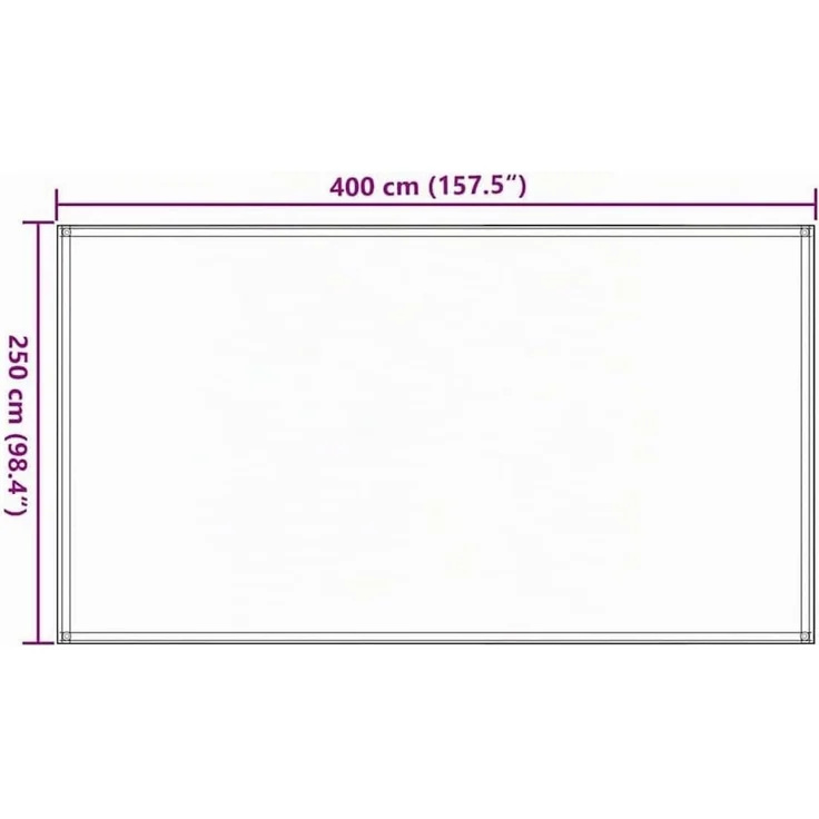 vidaXL Zeltteppich 250 x 400 cm Anthrazit 91261 – Bild 3