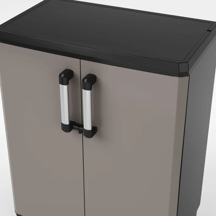 Keter Kunststoffschrank Pro niedrig 68 x 39 x 90 cm – Bild 4