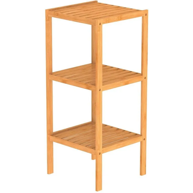 EISL Badregal mit 3 Fächern Bambus 34x33x80 cm 438815