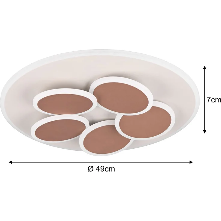 Trio Leuchten LED Deckenleuchte Mandala 35W warmweiß-kaltweiß – Bild 4