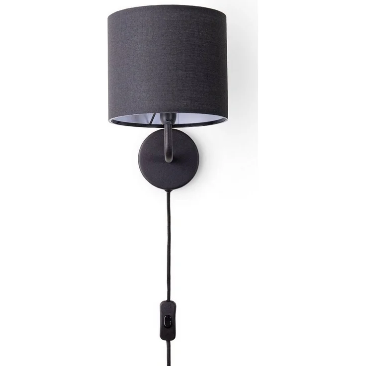 Paco Home Wandleuchte Uni Color, ohne Leuchtmittel, Wandlampe Schalter Flur Wohnzimmer Ø…18cm Unifarben Deko Kabel 3m E14 – Bild 5
