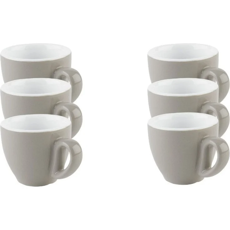 APS Espressotasse 6er Set Espresso Tassen -SNUG-, 6-tlg, Porzellan, für Heißgetränke aller Art geeignet – Bild 1