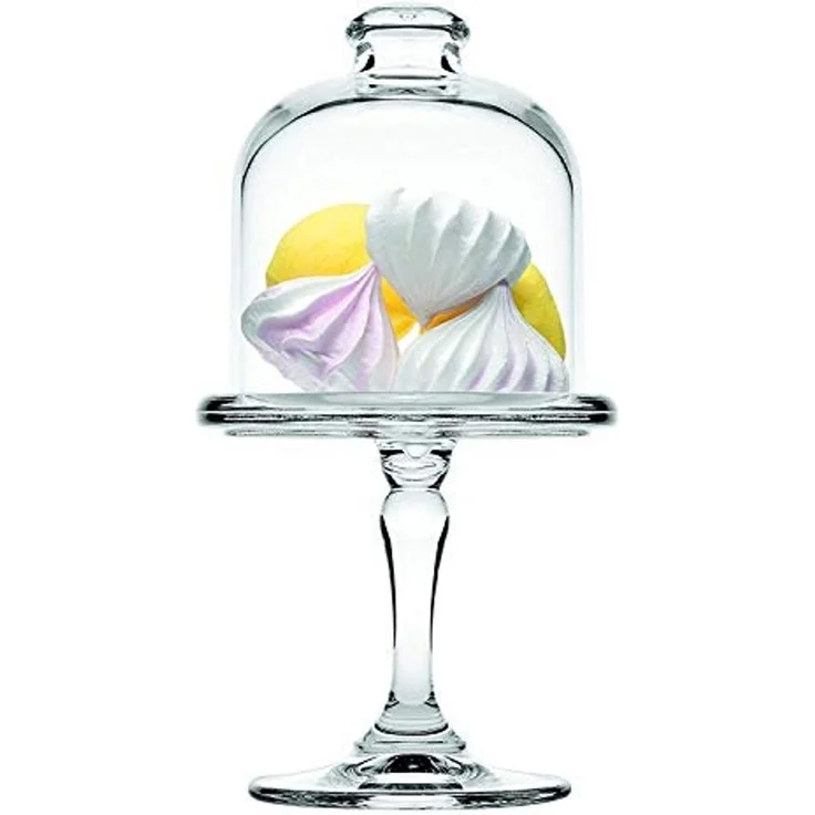 Pasabahce Mini Patisserie mit Haube, aus Glas für Dessert, Pralinen Transparent – Bild 1