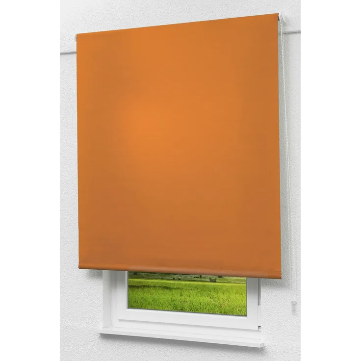 Lysel Outlet - Basisrollo Tageslicht Gelborange, (B x H) 102cm x 225cm in orange/gelborange